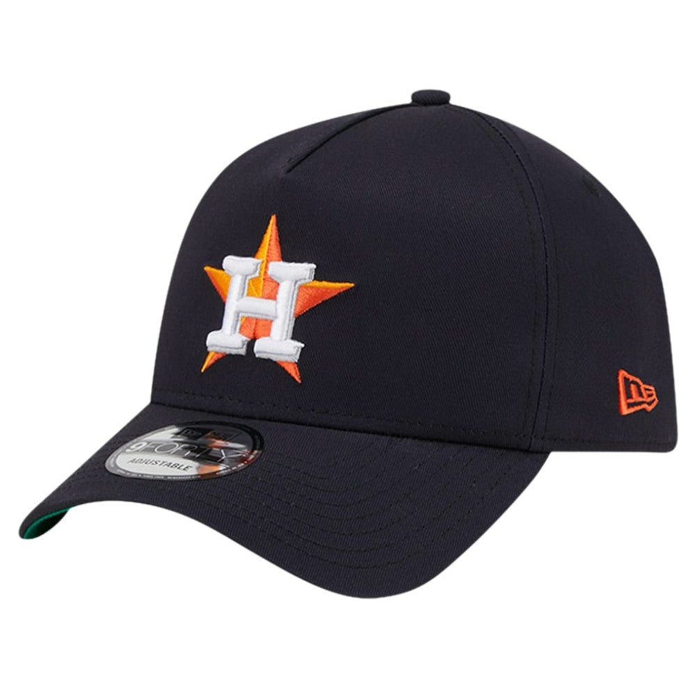 Houston Astros New Era Team Color A-Frame 9FORTY Adjustable Hat - Navy - New Era Online
