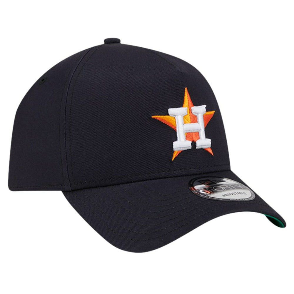 Houston Astros New Era Team Color A-Frame 9FORTY Adjustable Hat - Navy - New Era Online
