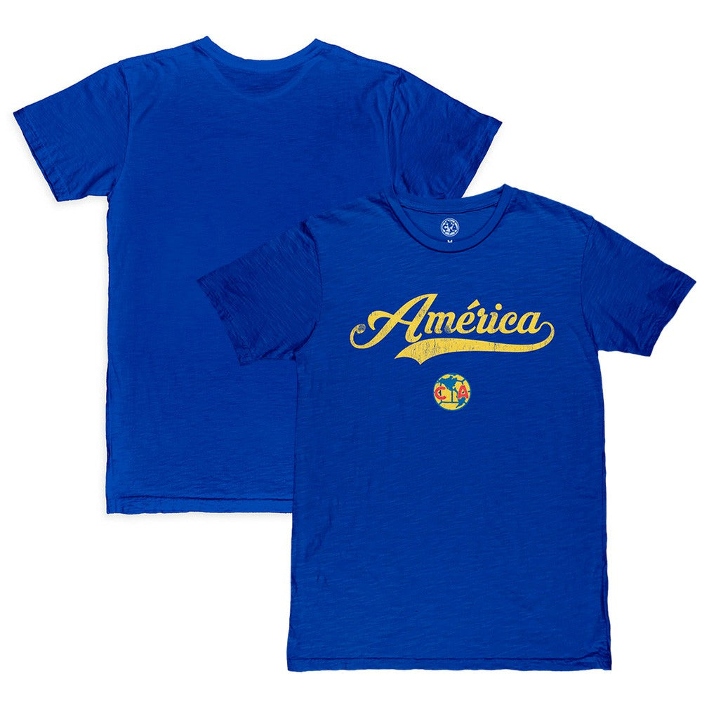 Club America 1863FC Script Slub T-Shirt Royal