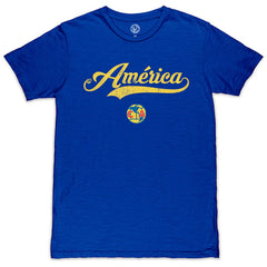 Club America 1863FC Script Slub T-Shirt Royal