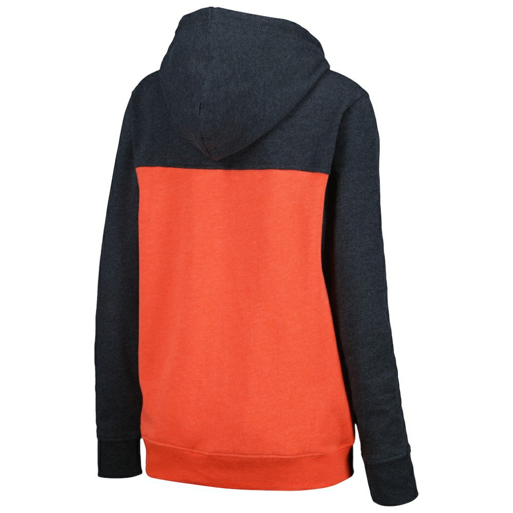 San Francisco Giants New Era Women's Color Block Full-Zip Hoodie Jacket - Black - New Era Discount