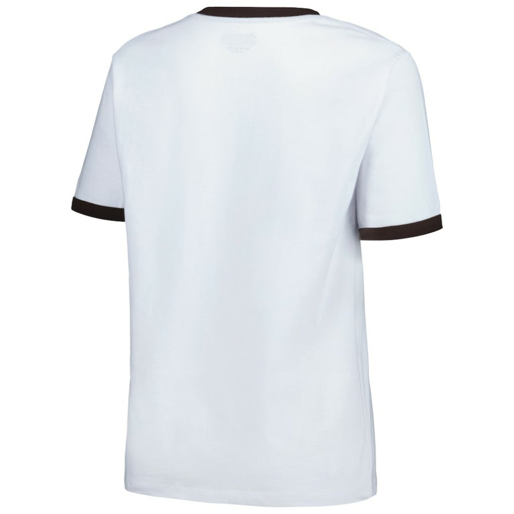 San Diego Padres New Era Women's Oversized Ringer T-Shirt - White - New Era Sale