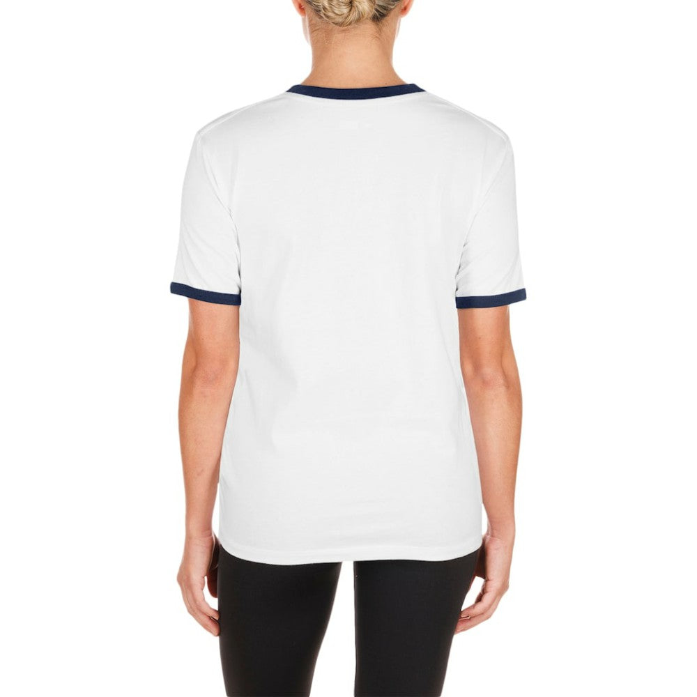 Atlanta Braves New Era Women's Oversized Ringer T-Shirt - White - New Era Discount