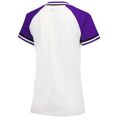 Colorado Rockies New Era Women's Jersey Double Binding Raglan V-Neck T-Shirt - White - New Era on Sale