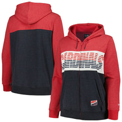 St. Louis Cardinals New Era Women's Plus Size Color Block Full-Zip Hoodie - Red - New Era Sale