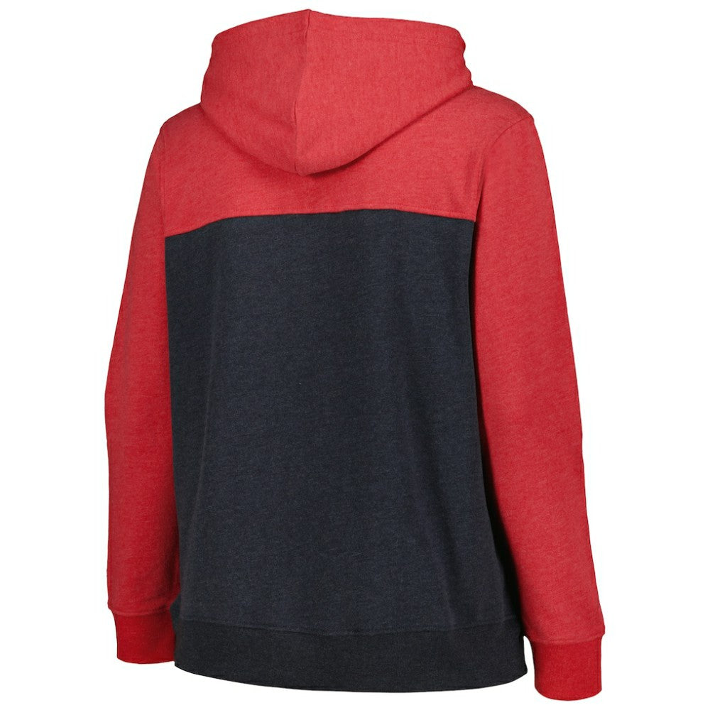 St. Louis Cardinals New Era Women's Plus Size Color Block Full-Zip Hoodie - Red - New Era Sale