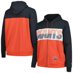 San Francisco Giants New Era Women's Plus Size Color Block Full-Zip Hoodie - Black - New Era Discount