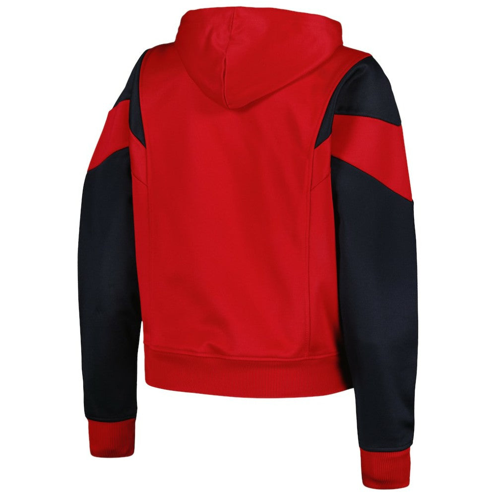 St. Louis Cardinals New Era Women's Color Block Fleece Quarter-Zip Hoodie - Red - New Era Online