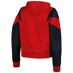 St. Louis Cardinals New Era Women's Color Block Fleece Quarter-Zip Hoodie - Red - New Era Online