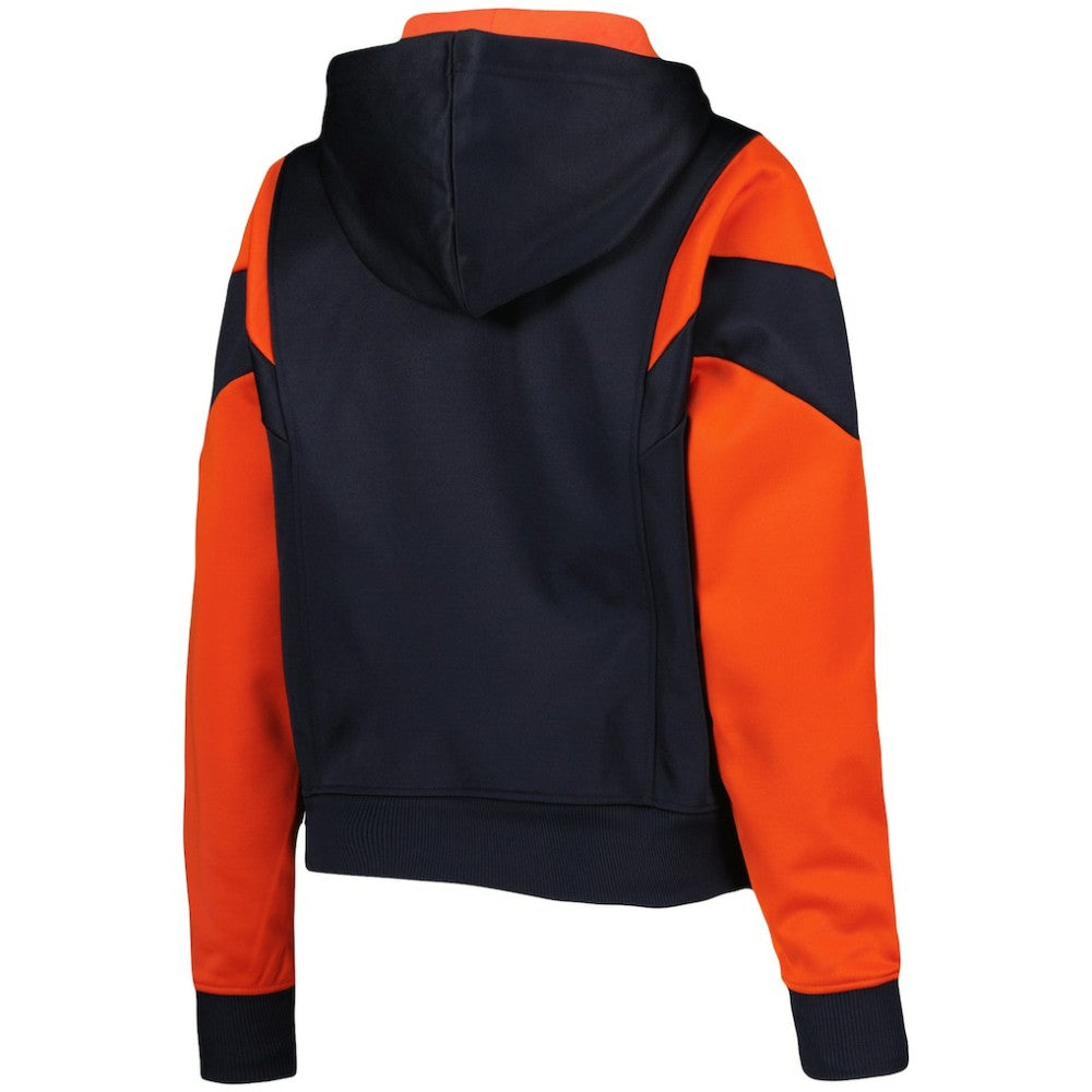 Houston Astros New Era Women's Color Block Fleece Quarter-Zip Hoodie - Navy - New Era Sale