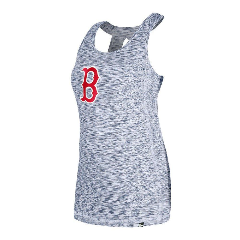 Boston Red Sox New Era Women's Space Dye Keyhole Back Tank Top - Navy - New Era Discount