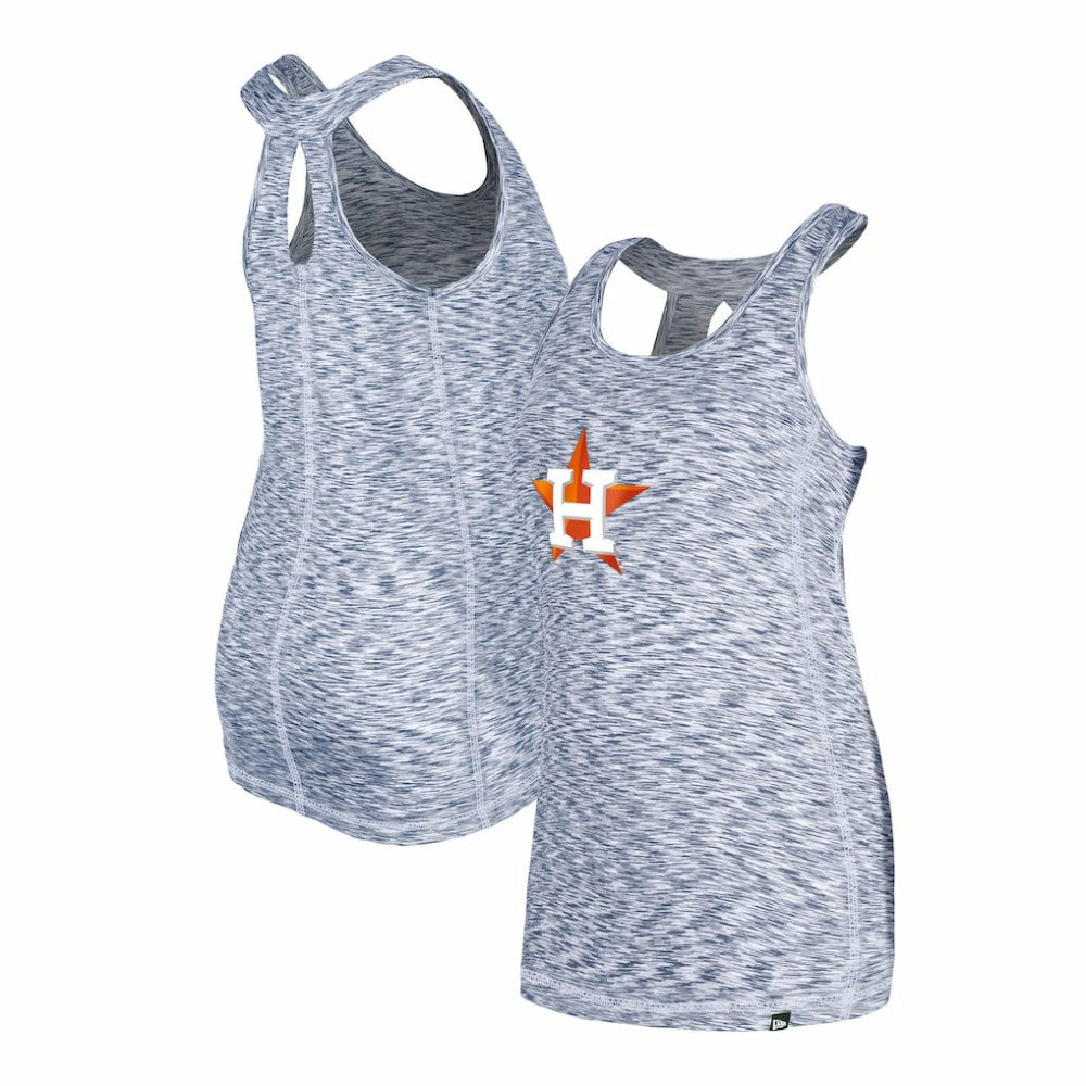 Houston Astros New Era Women's Space Dye Keyhole Back Tank Top - Navy - New Era Discount