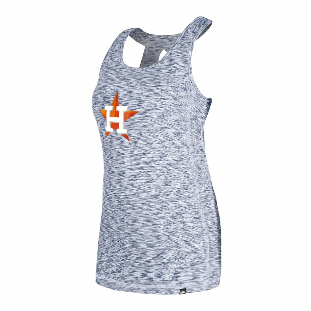 Houston Astros New Era Women's Space Dye Keyhole Back Tank Top - Navy - New Era Discount