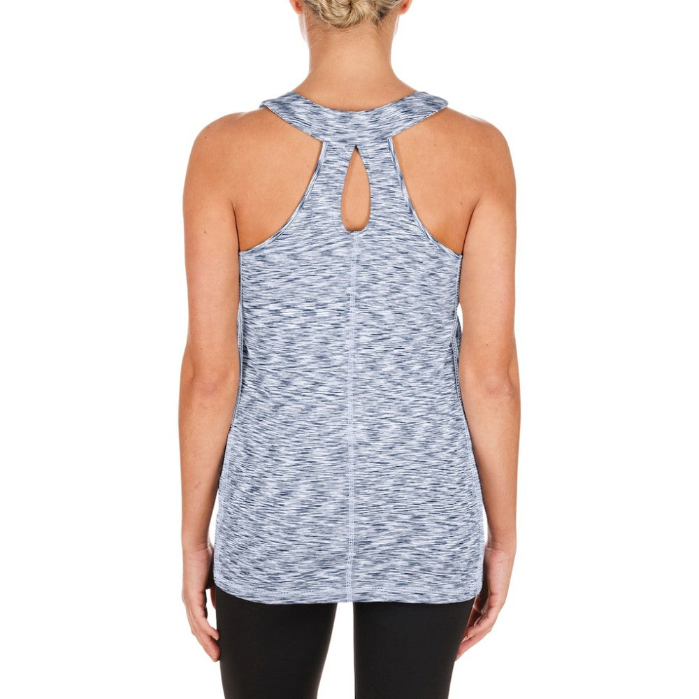 Houston Astros New Era Women's Space Dye Keyhole Back Tank Top - Navy - New Era Discount