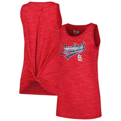 St. Louis Cardinals New Era Women's Space-Dye Active Tank Top - Red - New Era Online