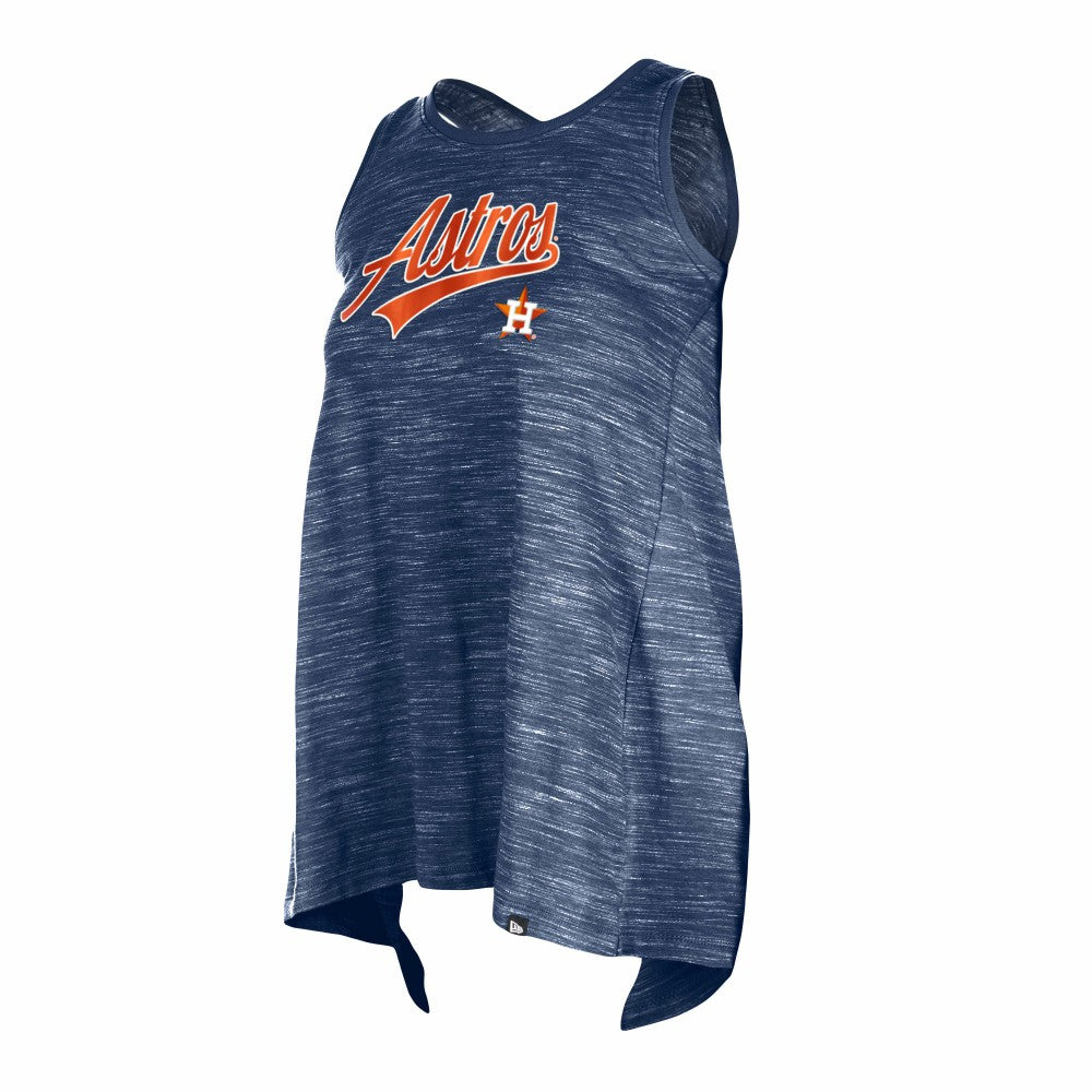 Houston Astros New Era Women's Space-Dye Active Tank Top - Navy - New Era Sale
