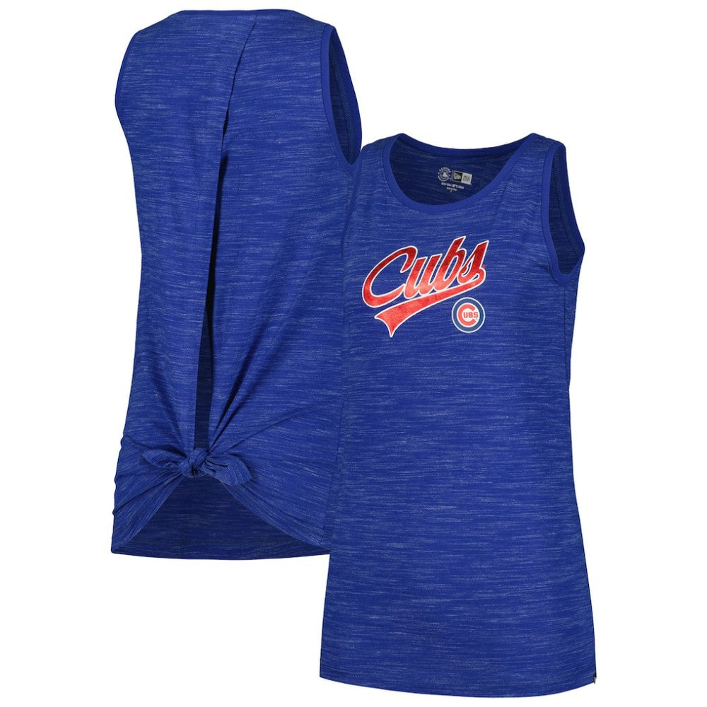 Chicago Cubs New Era Women's Space-Dye Active Tank Top - Royal - New Era on Sale