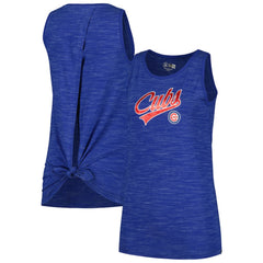 Chicago Cubs New Era Women's Space-Dye Active Tank Top - Royal - New Era on Sale