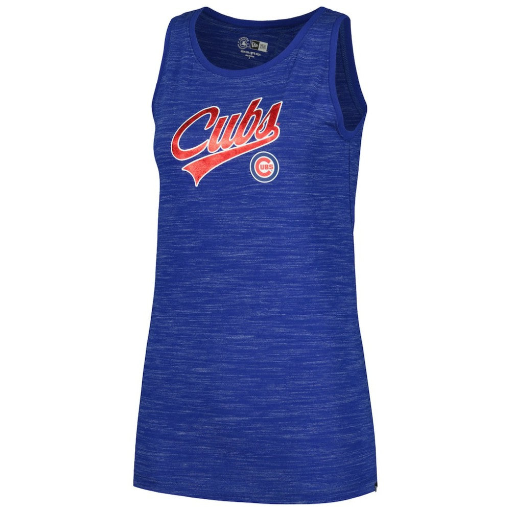 Chicago Cubs New Era Women's Space-Dye Active Tank Top - Royal - New Era on Sale