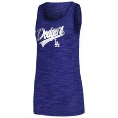 Los Angeles Dodgers New Era Women's Space-Dye Active Tank Top - Royal - New Era Sale