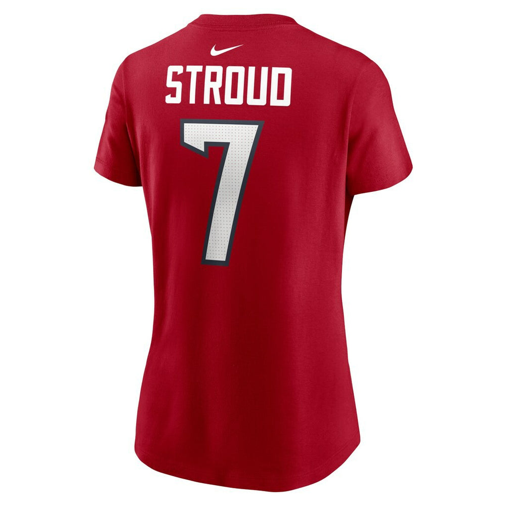 Nike C.J. Stroud Houston Texans Women's Player Name & Number T-Shirt Red