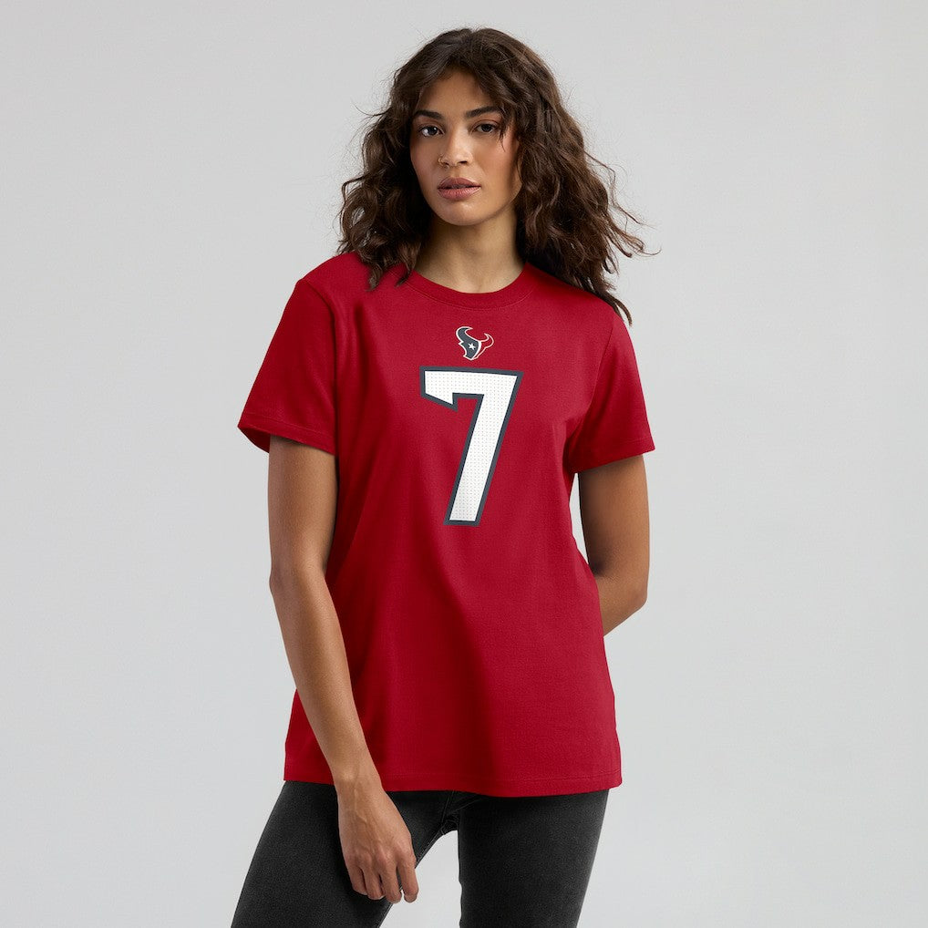Nike C.J. Stroud Houston Texans Women's Player Name & Number T-Shirt Red