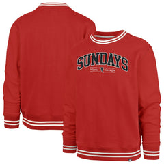 47 brand Atlanta Falcons '47 Sundays Clubhouse View Sierra Fleece Pullover Sweatshirt Red