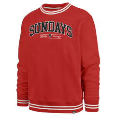 47 brand Atlanta Falcons '47 Sundays Clubhouse View Sierra Fleece Pullover Sweatshirt Red