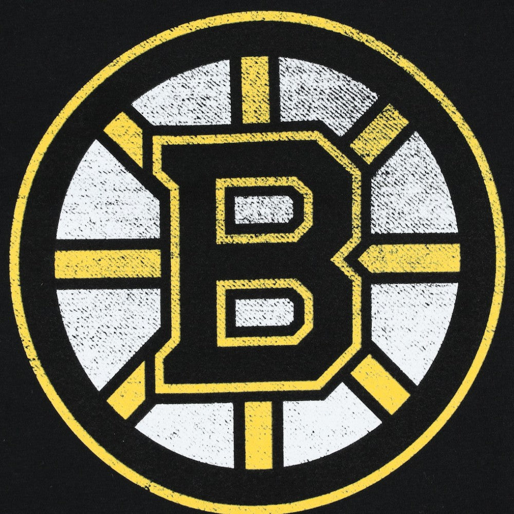 Boston Bruins Profile Women's Plus Size Distressed Printed Name & Number Long Sleeve T-Shirt - Black - NHL 200960822