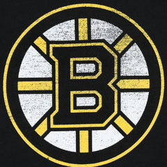 Boston Bruins Profile Women's Plus Size Distressed Printed Name & Number Long Sleeve T-Shirt - Black - NHL 200960822