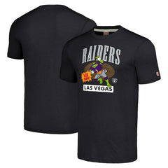 TMNT Donatello x Las Vegas Raiders Homage Tri-Blend T-Shirt Charcoal