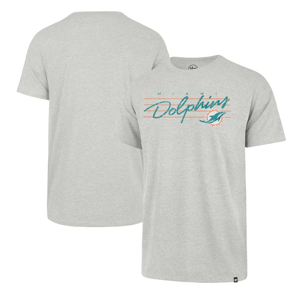 47 brand Miami Dolphins '47 Downburst Franklin T-Shirt Gray