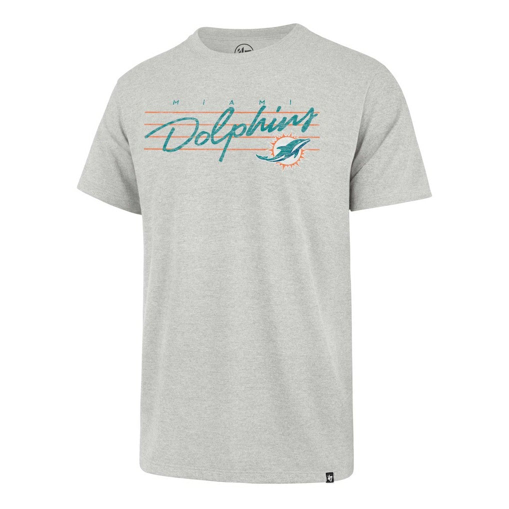 47 brand Miami Dolphins '47 Downburst Franklin T-Shirt Gray