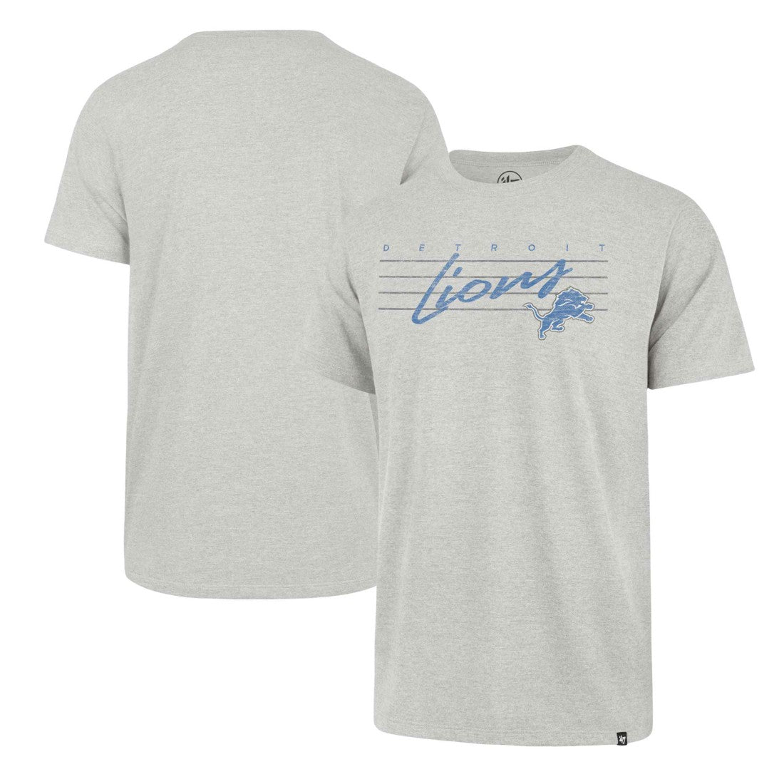 47 brand Detroit Lions '47 Downburst Franklin T-Shirt Gray
