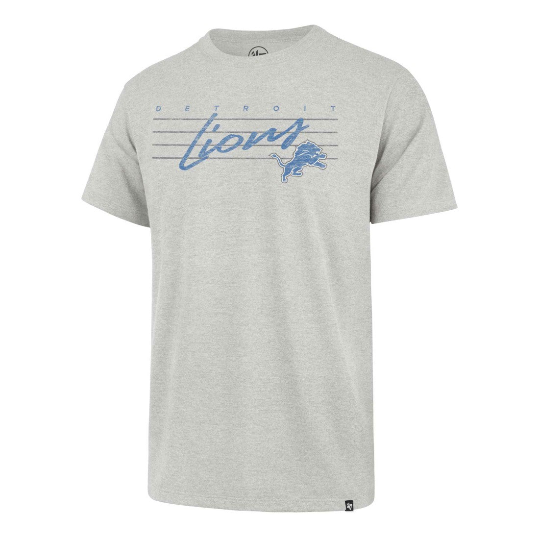 47 brand Detroit Lions '47 Downburst Franklin T-Shirt Gray