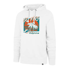 47 brand Miami Dolphins '47 Go Fins Regional Headline Pullover Hoodie White