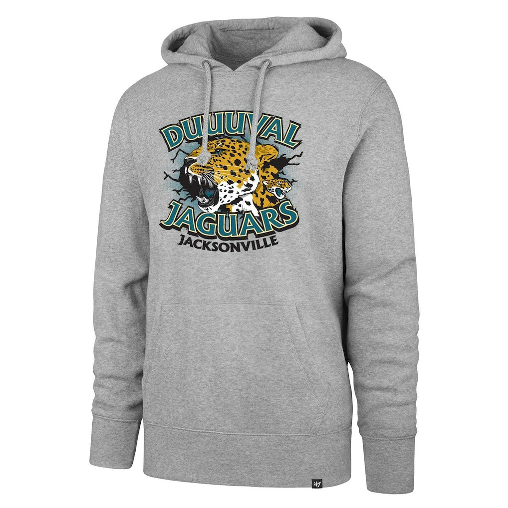47 brand Jacksonville Jaguars '47 DUUUVAL Regional Headline Pullover Hoodie Gray