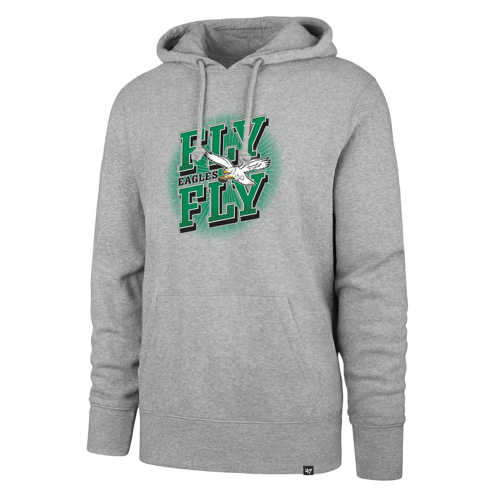 47 brand Philadelphia Eagles '47 Fly Eagles Fly Regional Headline Pullover Hoodie Gray