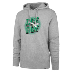 47 brand Philadelphia Eagles '47 Fly Eagles Fly Regional Headline Pullover Hoodie Gray