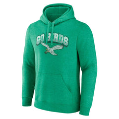 Fanatics Philadelphia Eagles Gridiron Classics Go Birds Vintage Arch Pullover Hoodie Kelly Green