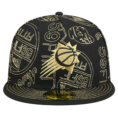 Phoenix Suns 59FIFTY Day Allover Print Stencil Fitted Hat Black | New Era outlet