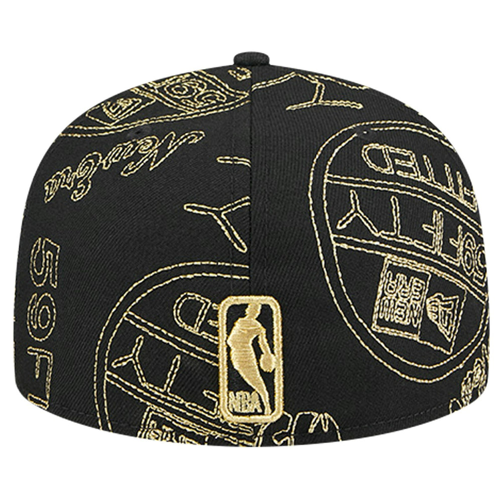 Phoenix Suns 59FIFTY Day Allover Print Stencil Fitted Hat Black | New Era outlet