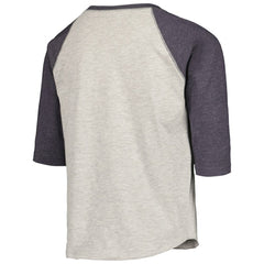 Atlanta Braves Soft as a Grape Youth Raglan 3/4 Sleeve T-Shirt - Heather Gray - MLB Discount