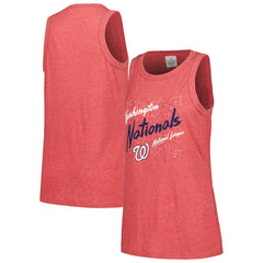 Washington Nationals Soft as a Grape Women's Gauze High Neck Tank Top - Red - MLB Discount