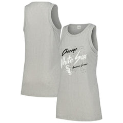 Chicago White Sox Soft as a Grape Women's Gauze High Neck Tank Top - Gray - MLB Discount