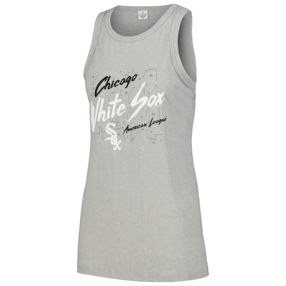 Chicago White Sox Soft as a Grape Women's Gauze High Neck Tank Top - Gray - MLB Discount