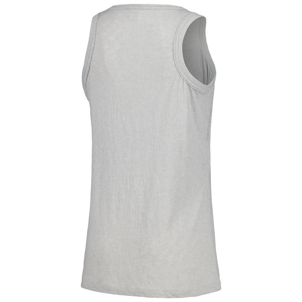Miami Marlins Soft as a Grape Women's Gauze High Neck Tank Top - Gray - MLB Sale