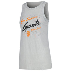 San Francisco Giants Soft as a Grape Women's Gauze High Neck Tank Top - Gray - MLB on Sale