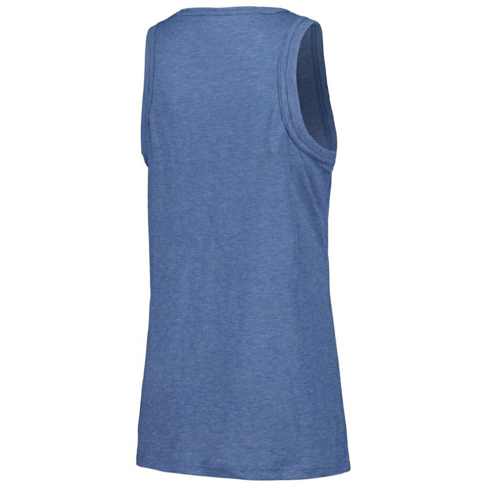 Tampa Bay Rays Soft as a Grape Women's Gauze High Neck Tank Top - Navy - MLB Lifestyle