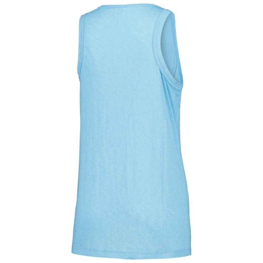 Texas Rangers Soft as a Grape Women's Gauze High Neck Tank Top - Light Blue - MLB Lifestyle